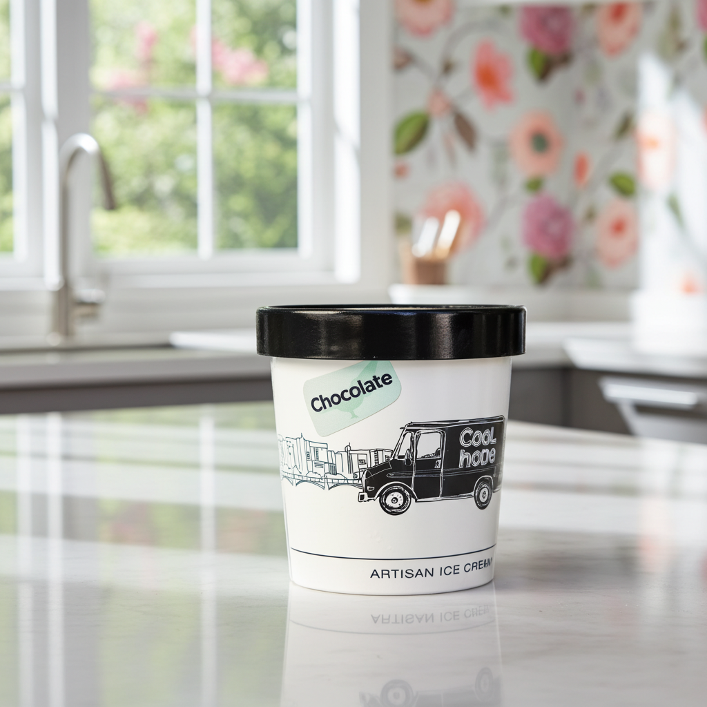Chocolate ice cream pint by Cool Hope — small-batch, handcrafted in San Juan, Puerto Rico
Pinta de helado de chocolate de Cool Hope — producción artesanal en San Juan, Puerto Rico