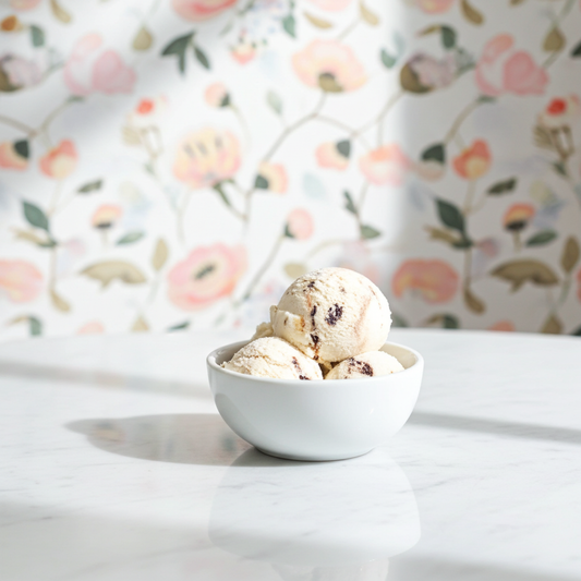 Scoops of Cool Hope Cookie Monster ice cream — small-batch, handcrafted in San Juan, Puerto Rico